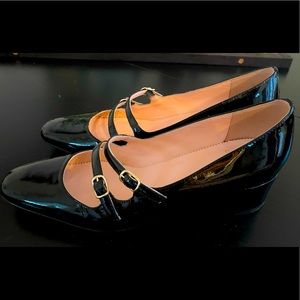 J. Crew Black Patent Leather Mary Jane